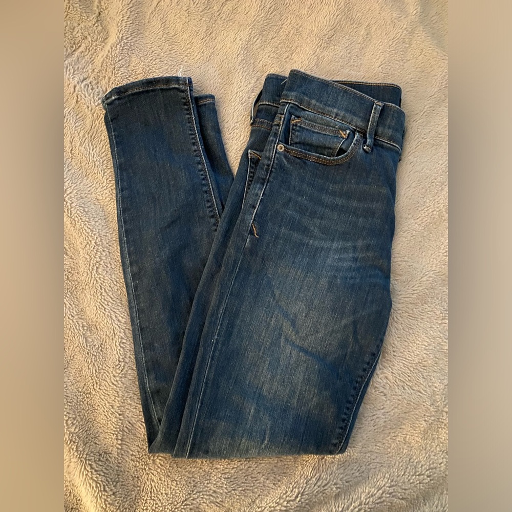 Express cropped legging mid rise jeans size 2